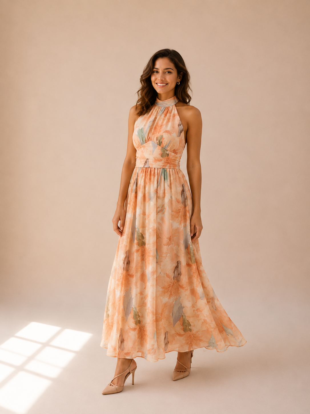 MARA | Vestido Halter Floral de Verano