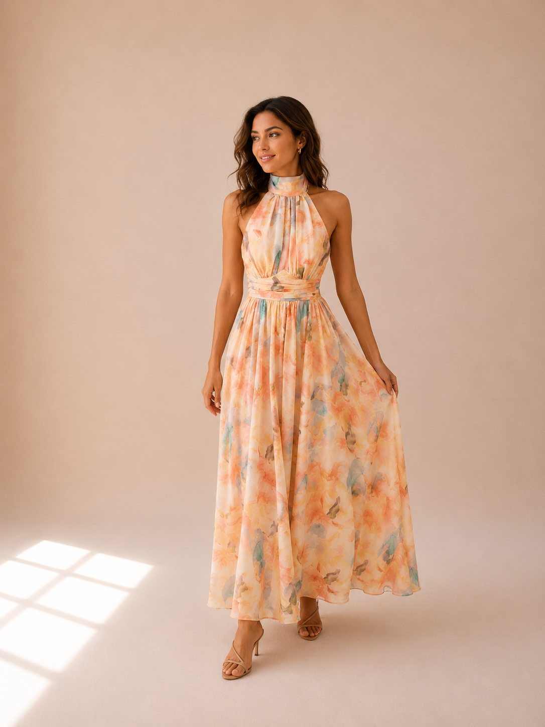 MARA | Vestido Halter Floral de Verano